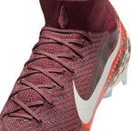 Nike United Superfly 10 Elite FG Firm Ground Soccer Cleats- Burgundy Crush/Metallic Silver