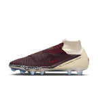 Nike United Phantom 6 High Elite FG Firm Ground Soccer Cleats - Burgundy Crush/University Red/Fossil