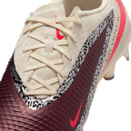 Nike United Phantom 6 Low Academy FG Firm Ground Soccer Cleats- Burgundy Crush/University Red/ Fossil