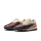 Nike Phantom 6 Low Academy TF Turf Soccer Cleats-  Burgundy Crush/University Red/Fossil