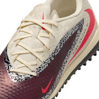 Nike Phantom 6 Low Academy TF Turf Soccer Cleats-  Burgundy Crush/University Red/Fossil