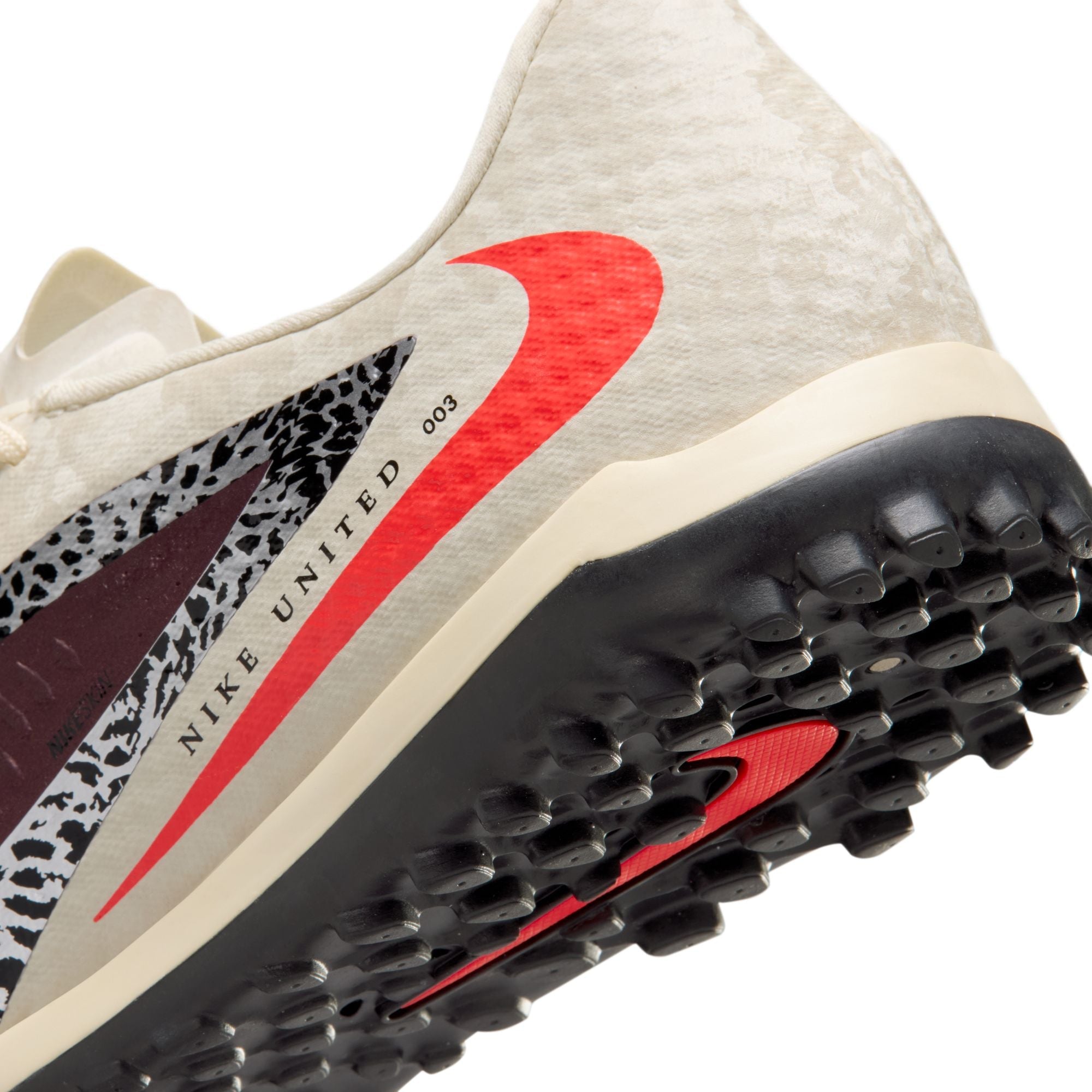 Nike Phantom 6 Low Academy TF Turf Soccer Cleats-  Burgundy Crush/University Red/Fossil