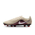 Nike Tiempo Maestro Academy FG Firm Ground Soccer Cleat - Fossil/Metallic Silver/Burgundy Crush