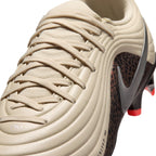 Nike Tiempo Maestro Academy FG Firm Ground Soccer Cleat - Fossil/Metallic Silver/Burgundy Crush