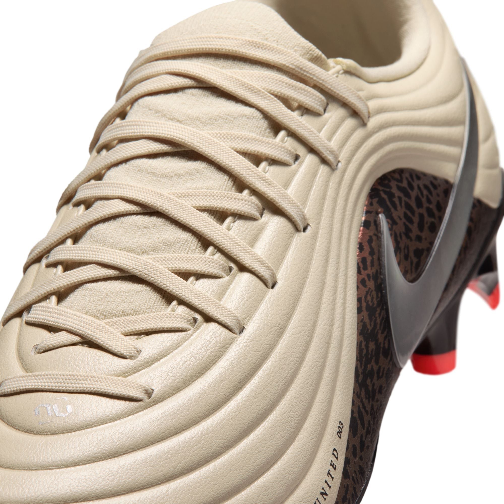 Nike Tiempo Maestro Academy FG Firm Ground Soccer Cleat - Fossil/Metallic Silver/Burgundy Crush