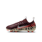 Nike United Junior Mercurial Vapor 16 Academy FG Firm Ground Low-Top Soccer Cleats- Burgundy Crush/Metallic Silver