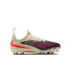 Nike United Junior Phantom 6 Low Academy FG Firm Ground Soccer Cleats- Burgundy Crush/University Red/Fossil