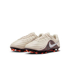 Nike United Junior Tiempo Maestro Academy FG Firm Ground Soccer Cleat - Fossil/Metallic Silver/Burgundy Crush