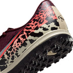 Nike United Air Zoom Mercurial Vapor 16 Academy TF Turf Soccer Shoes-  Burgundy Crush/Metallic Silver