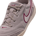 Nike Junior Tiempo Streetgato PRM Indoor Soccer Shoes-Moon Particle/Chalk/Team Red