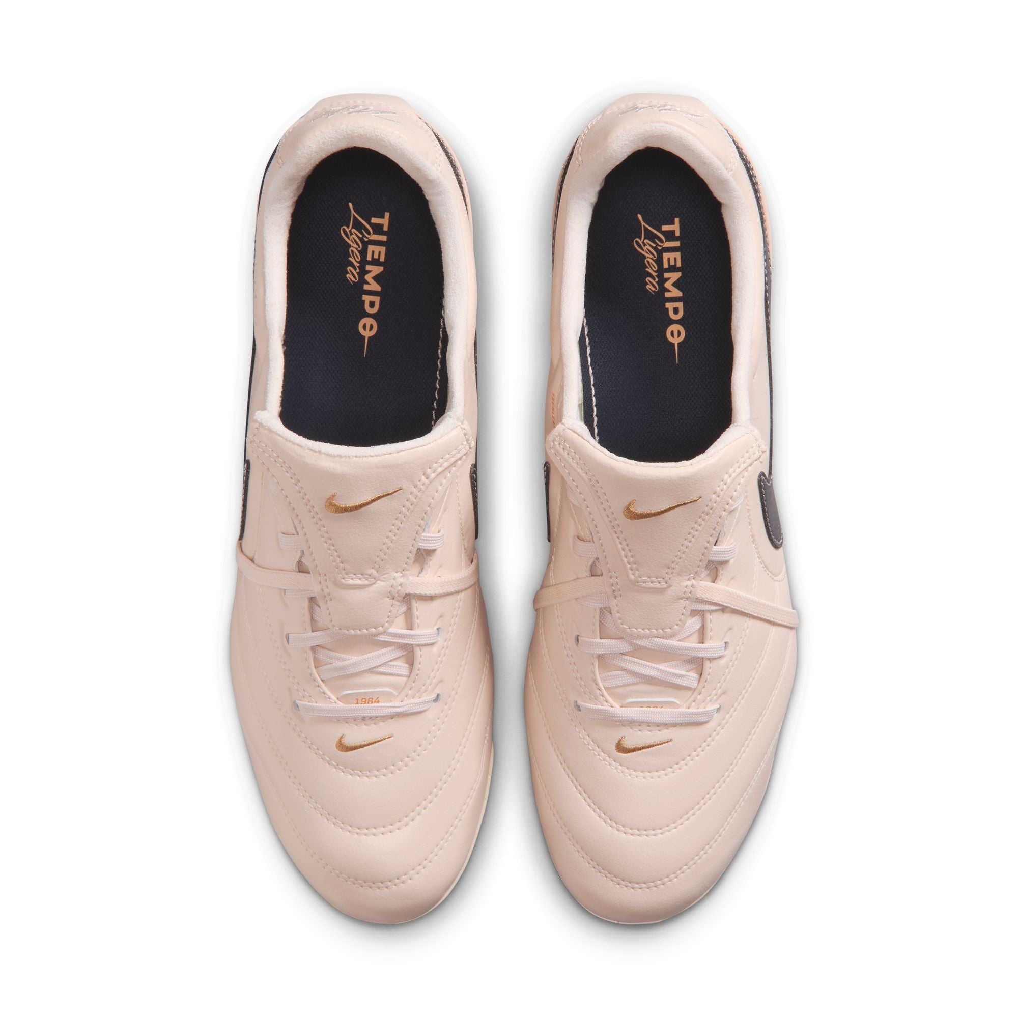 Nike Tiempo Ligera Pro Fold Tongue FG Firm Ground Soccer Cleats- Pearl White/Dark Obsidian
