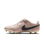Nike Tiempo Ligera Pro Fold Tongue FG Firm Ground Soccer Cleats- Pearl White/Dark Obsidian