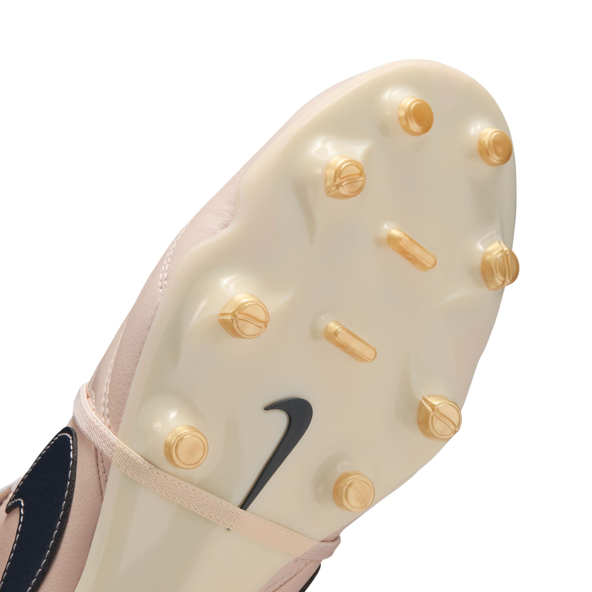 Nike Tiempo Ligera Pro Fold Tongue FG Firm Ground Soccer Cleats- Pearl White/Dark Obsidian