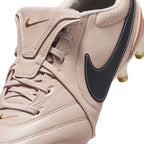 Nike Tiempo Ligera Pro Fold Tongue FG Firm Ground Soccer Cleats- Pearl White/Dark Obsidian