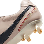 Nike Tiempo Ligera Pro Fold Tongue FG Firm Ground Soccer Cleats- Pearl White/Dark Obsidian