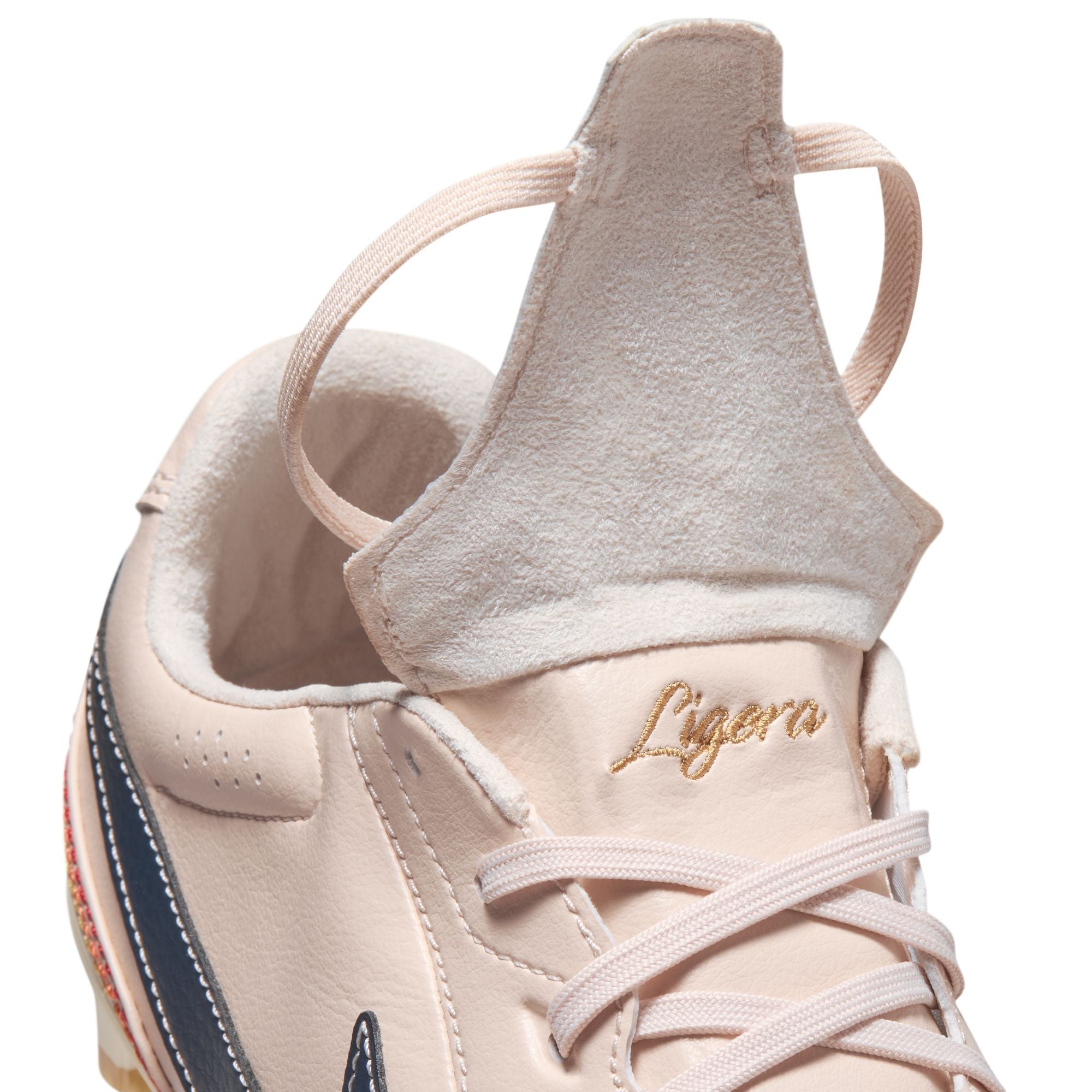 Nike Tiempo Ligera Pro Fold Tongue FG Firm Ground Soccer Cleats- Pearl White/Dark Obsidian