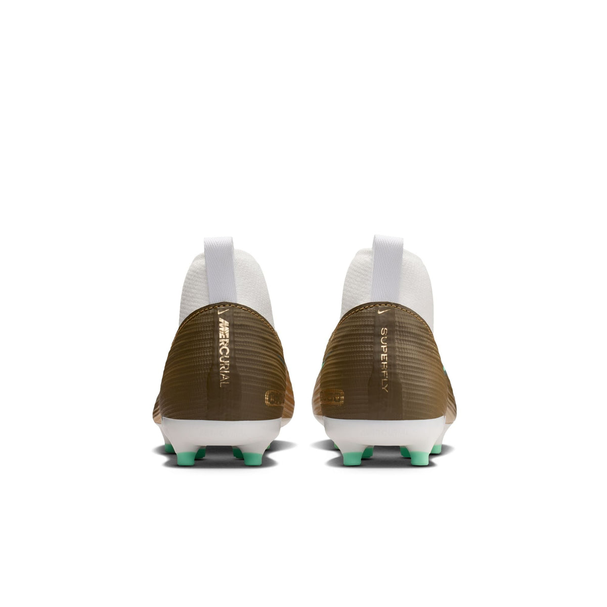 Nike Jr. Mercurial Superfly 11 Academy "Kylian Mbappé"FG Firm Ground Soccer Cleats- Metallic Gold/Green Glow