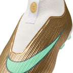 Nike Jr. Mercurial Superfly 11 Academy "Kylian Mbappé"FG Firm Ground Soccer Cleats- Metallic Gold/Green Glow