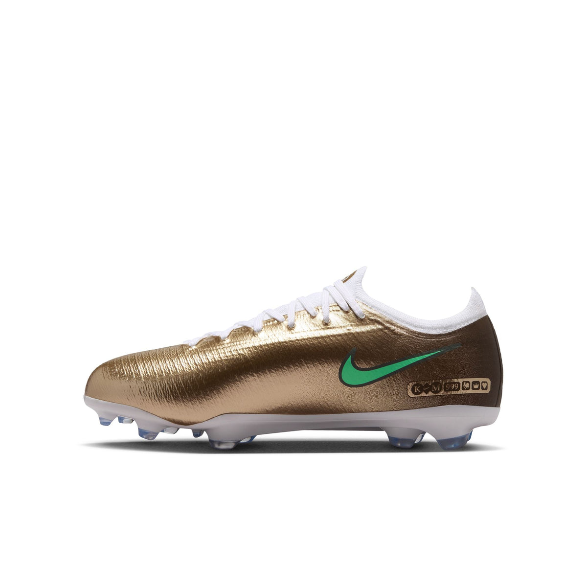 Nike Jr. Mercurial Vapor 17 Pro "Kylian Mbappé" Firm-Ground Low-Top Soccer Cleats- Metallic Gold/Green Glow