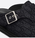 Dior Aqua Mule Black Dior Oblique Jacquard