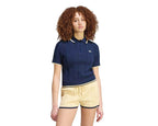 Adidas Cable Knit Cali Tee Polo "Night Indigo"