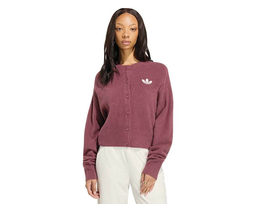 Adidas Essentials Knit Cardigan "Burgundy"