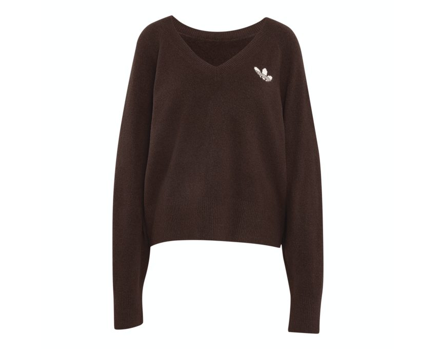 Adidas Essentials Knit V-Neck Sweatshirt Long Sleeve