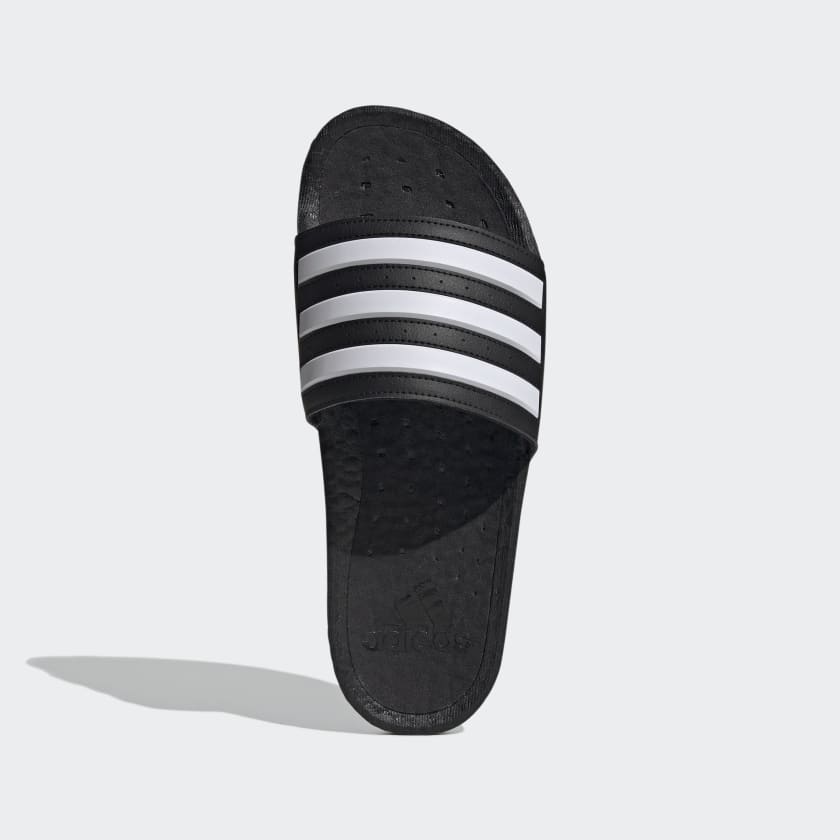 adidas Adilette Boost Slides - Black/White