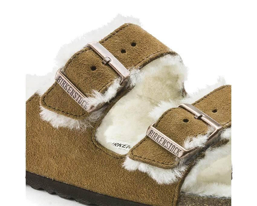 Birkenstock Arizona Shearling Suede Leather "Mink"