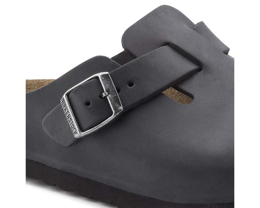 Birkenstock Boston Natural Leather Oiled