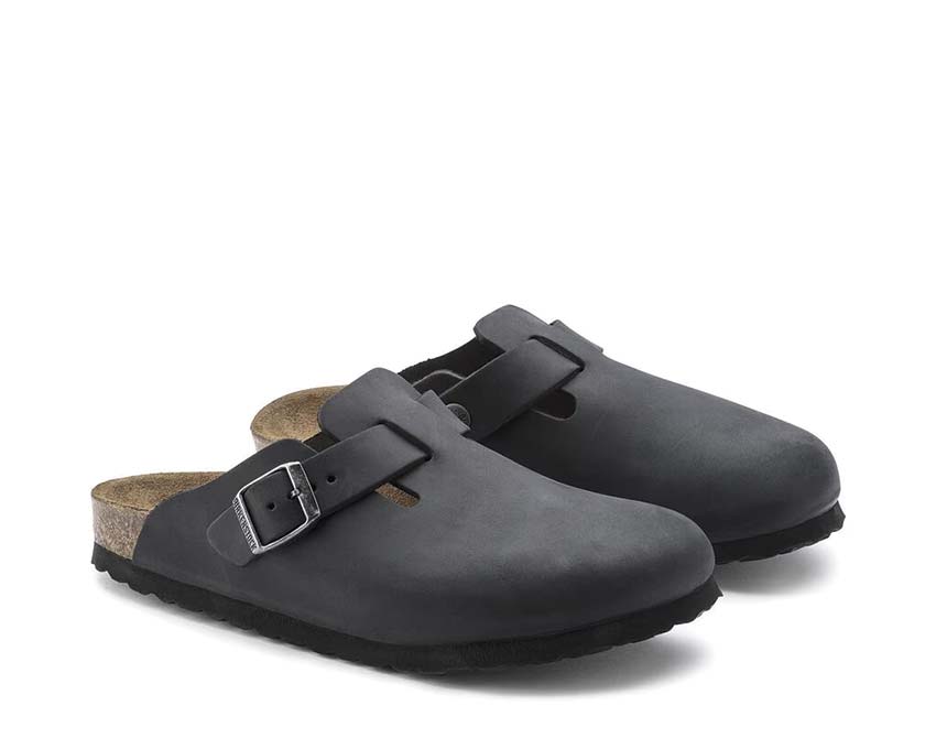 Birkenstock Boston Natural Leather Oiled