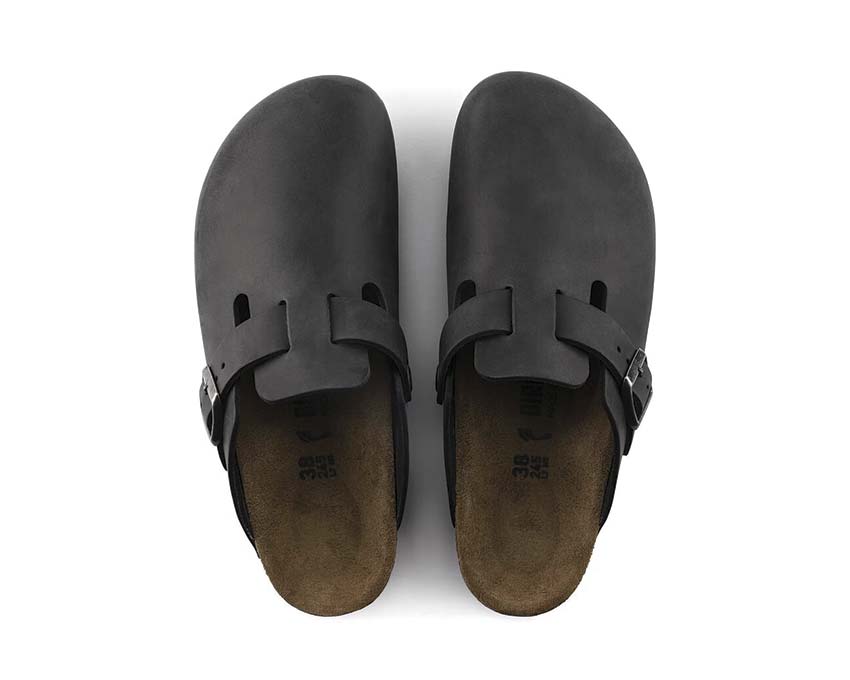 Birkenstock Boston Natural Leather Oiled