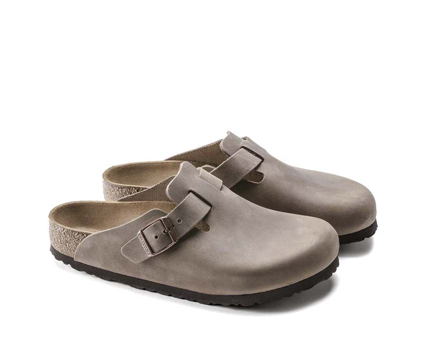 Birkenstock Boston Natural Leather Oiled