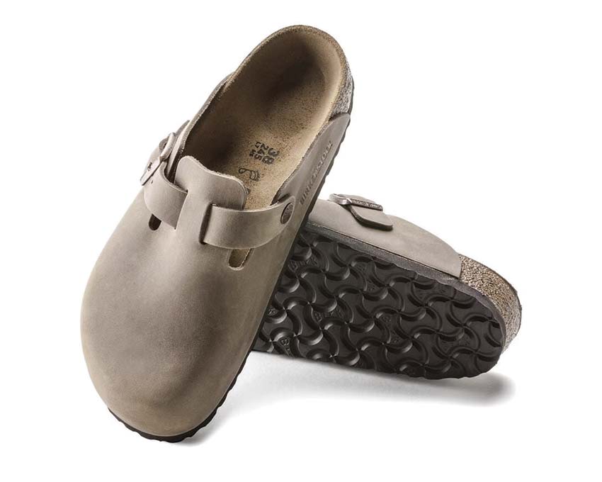 Birkenstock Boston Natural Leather Oiled