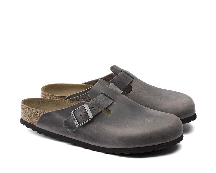 Birkenstock Boston Soft Footbed "Iron"