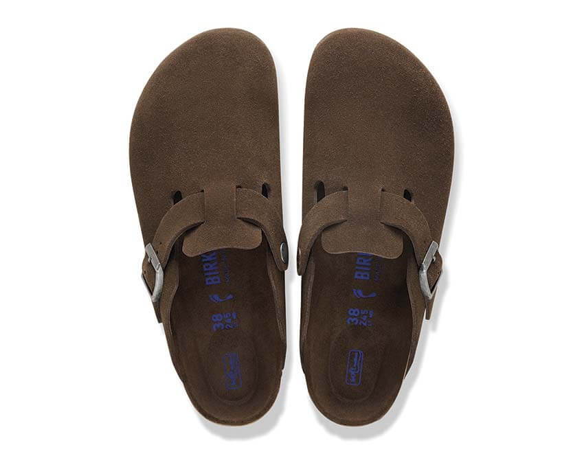 Birkenstock Boston Soft Footbed Suede Leather "Carafe Tonal FB"