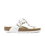 Birkenstock Gizeh Flower Leather "White"