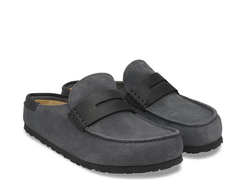 Birkenstock Naples Wrapped Double Stitch "Charcoal"