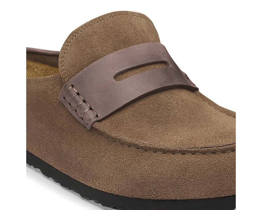 Birkenstock Naples Wrapped Double Stitch "Dark Tea"