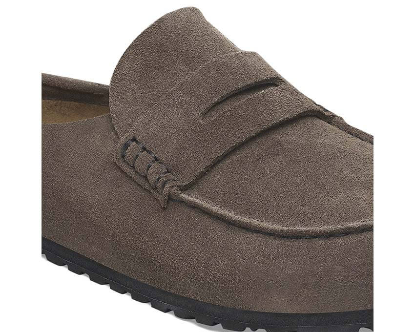 Birkenstock Naples Wrapped Suede Leather "Concrete Gray"