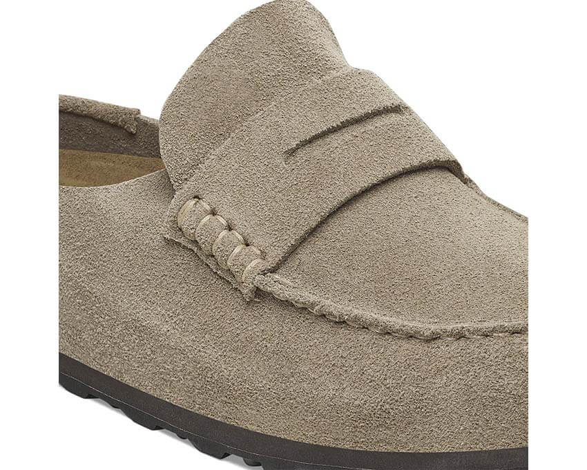 Birkenstock Naples Wrapped Suede Leather "Taupe"