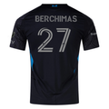 adidas Nimfasha Berchimas Charlotte FC Authentic Away Jersey 25/26 (Black)