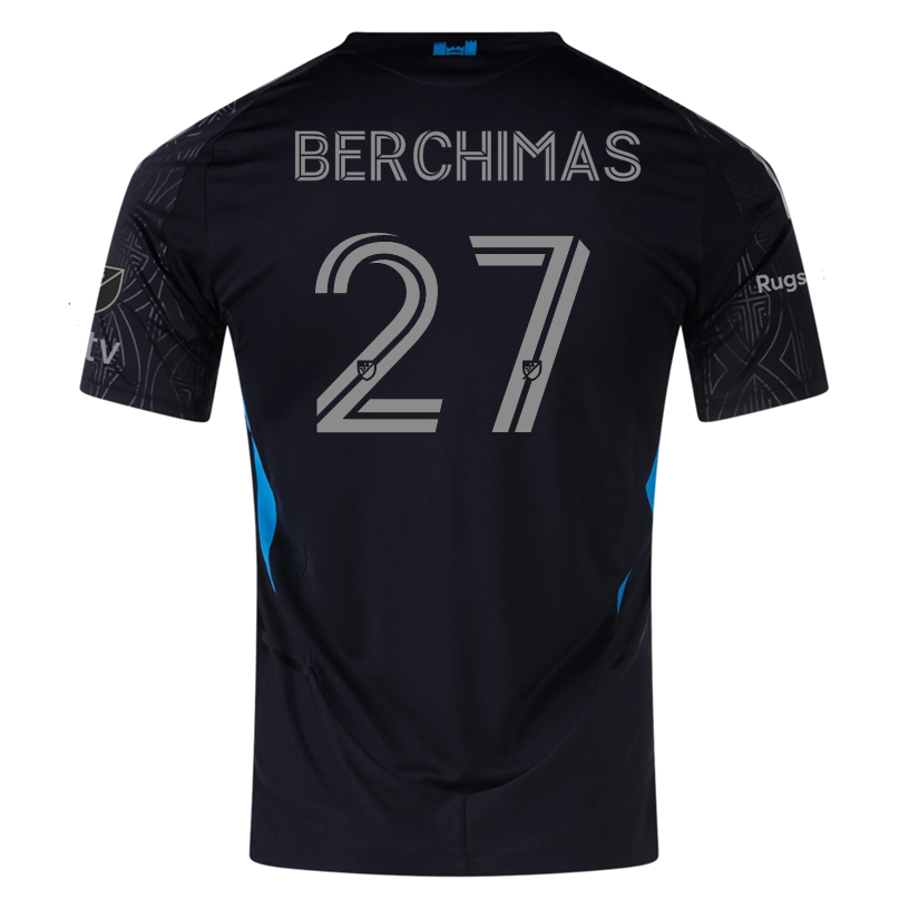adidas Nimfasha Berchimas Charlotte FC Authentic Away Jersey 25/26 (Black)