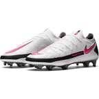 Nike Phantom GT Elite FG - WHITE/PINK BLAST-BLACK