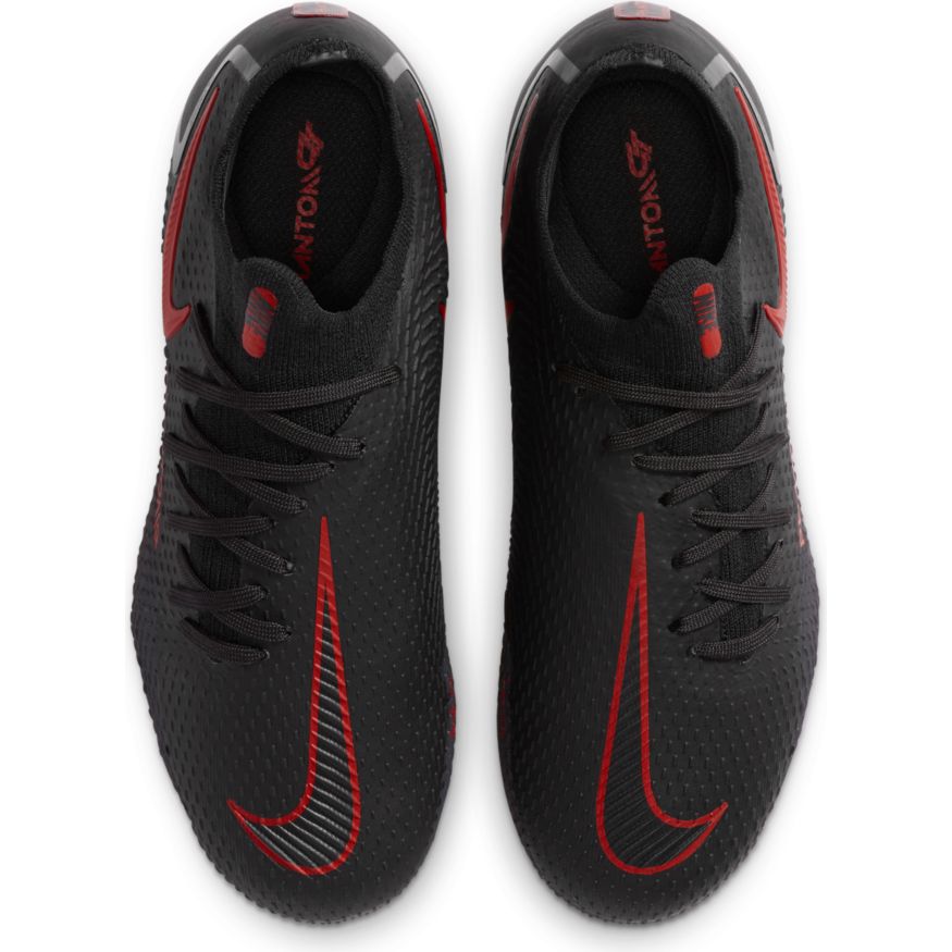 Nike Phantom GT Pro FG JUNIOR - Black/ChiliRed/SmokeGrey