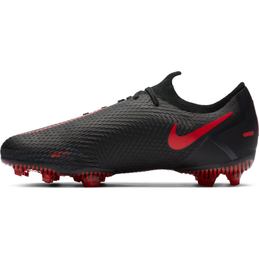 Nike Phantom GT Pro FG JUNIOR - Black/ChiliRed/SmokeGrey