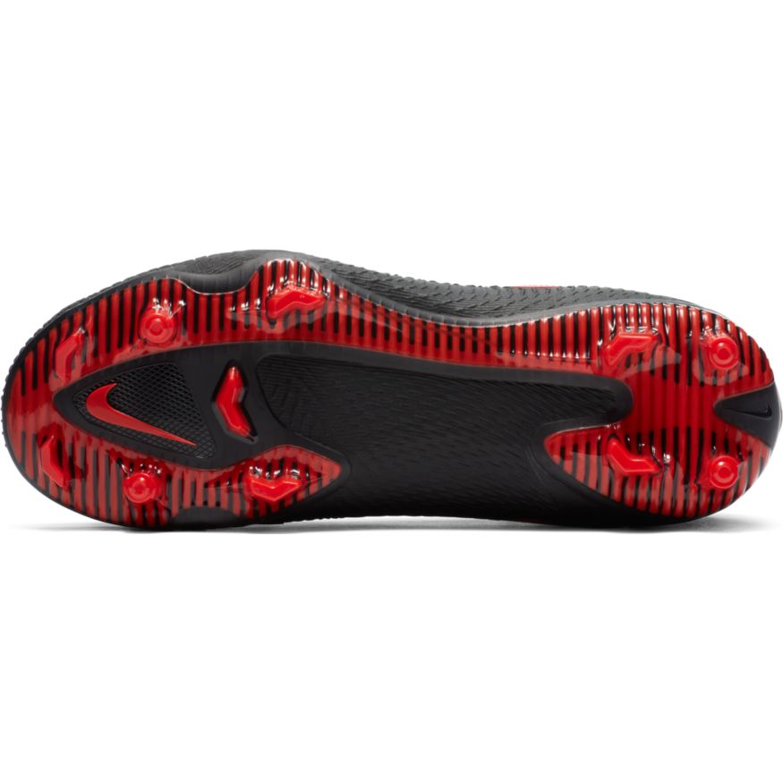 Nike Phantom GT Pro FG JUNIOR - Black/ChiliRed/SmokeGrey