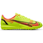 Nike Junior Mercurial Vapor 14 Academy TF Artificial Turf Soccer Shoe - Volt/Black/BrightCrimson