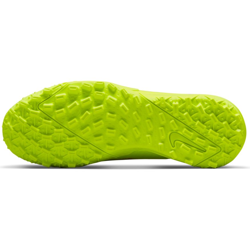 Nike Junior Mercurial Vapor 14 Academy TF Artificial Turf Soccer Shoe - Volt/Black/BrightCrimson