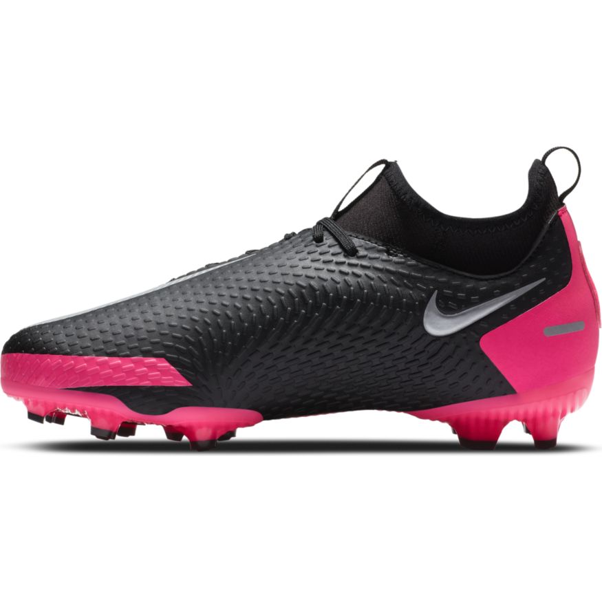 Phantom GT Academy Dynamic Fit FG JUNIOR - Black-MetallicSilver-PinkBlast